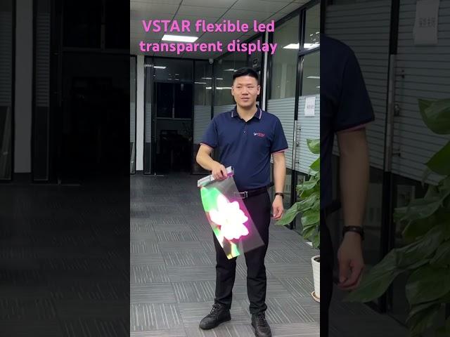 VSTAR flexible transparent led film display #led #transparent #vstar #vstarled #indoor #tech