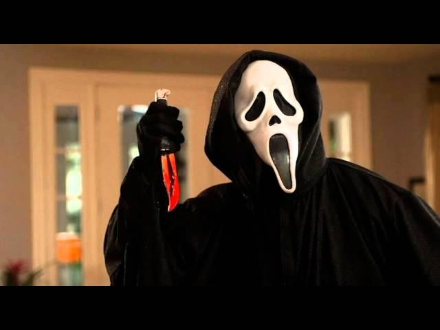 Ghostface (Roger Jackson) calls Dana