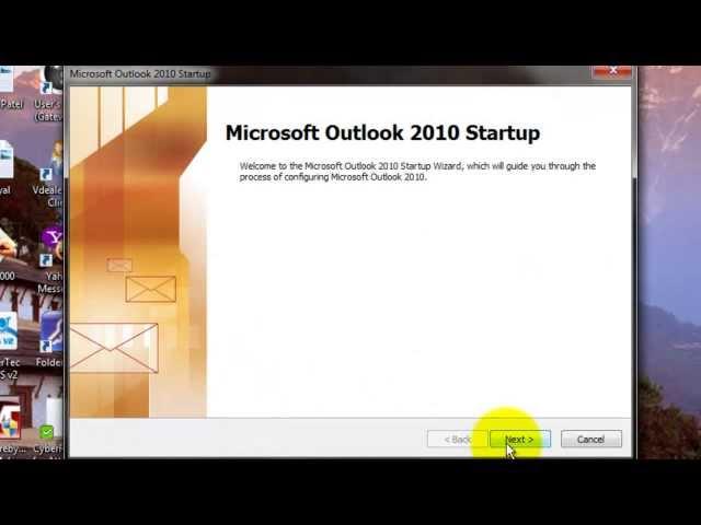 How to configure Microsoft Outlook 2010 (Hindi)