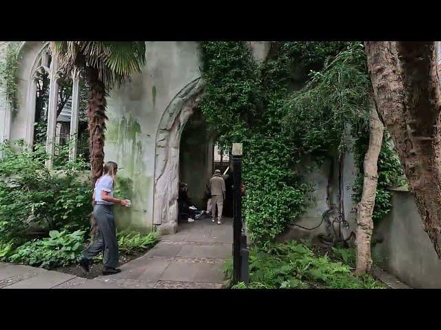 London  St Dunstans East Church Ruins Walking Tour | Impressive Urban Park