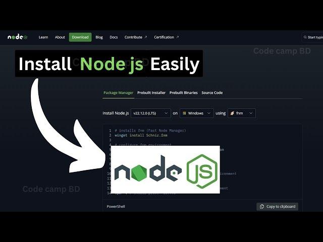 How to Install Node.js on Windows 10/11: Step-by-Step Guide to Download & Run Node.js