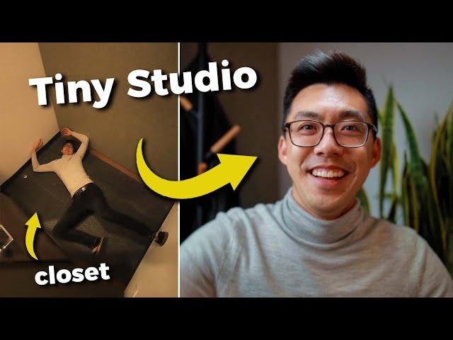 Building the World’s Smallest Youtube Studio (Tiny Closet Setup)