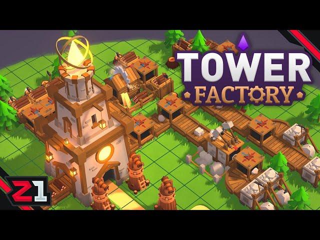 Building A FACTORY To Defend Our TOWER ! Tower Factory Free Demo !