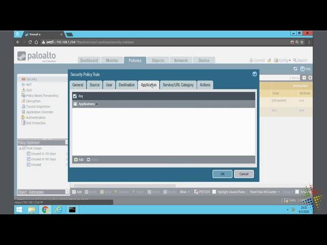 Creating Security Policies in Palo Alto