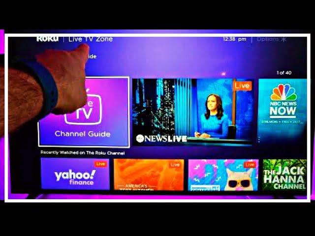 Roku Live Channel Favorites and Live Zones