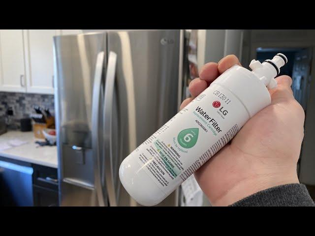 How to Change LG Refrigerator Water Filter Cartridge ADQ360061