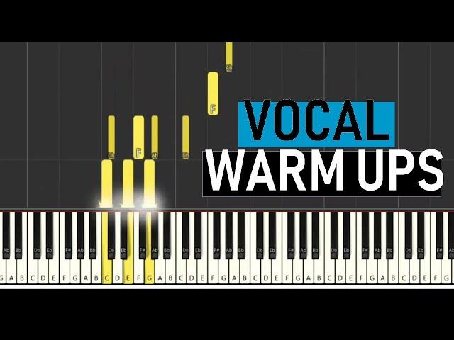  VOCAL WARM UPS #5 (BASS RANGE E2 - E4) MAJOR SCALES - By Soulphonic 