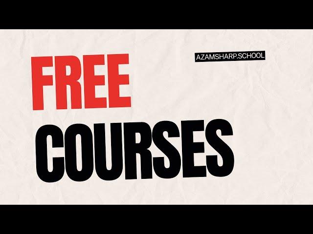 FREE COURSES on AzamSharp School