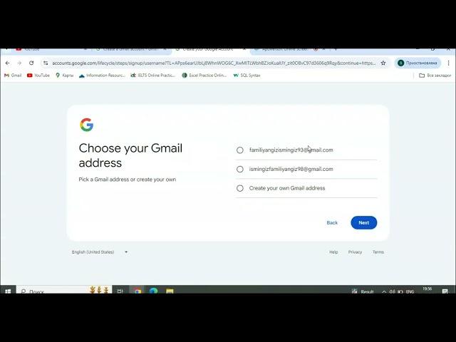 Gmail account ochish. Elektron pochtaga qanday registratsiya qilinadi?