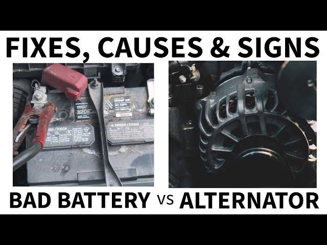 Signs of a Bad Alternator vs Bad Battery: Fixes, Causes & How to Tell The Difference