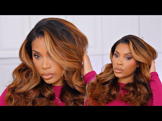 PERFECT HIGHLIGHT PRE COLORED WIG | GLUELESS WIG INSTALL