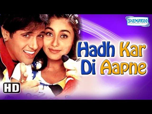 Hadh Kar Di Aapne {HD} (2000) - Superhit Comedy Film - Govinda - Rani Mukherji - Jhonny Lever