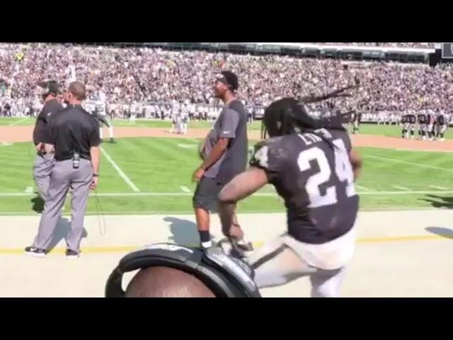 Marshawn Lynch Gets The Whole Oakland Coliseum Dancing [BayAreaCompass]