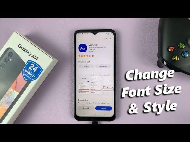 How To Change Font Size and Style On Samsung Galaxy A14