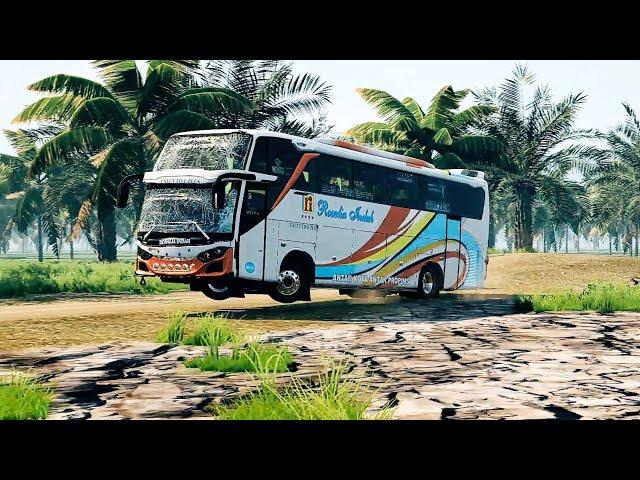 Balapan Bus di Tanjakan Sitinjau Lauik dan Bukit Kodok Lawan AI, game Beamng Drive