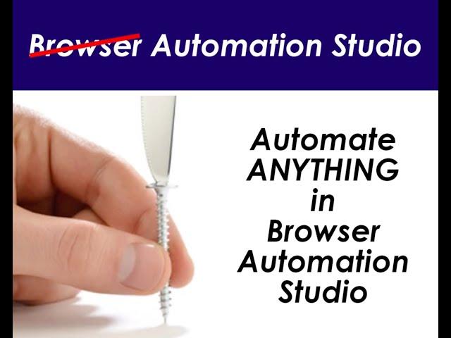 Automate ANY SEO Task In Browser Automation Studio