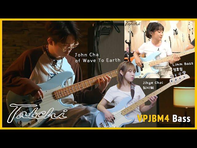 Sonic Blue Tatchi VPJBM 4Strings BASS John Cha of Wave To Earth, Limm Bass, Jihye Choi and Nohojin