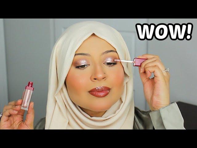 SHIMMERY GLOWY EID MAKEUP TUTORIAL USING THE ACE BEAUTÉ MAXIMUM IMPACT LIQUID EYESHADOW!