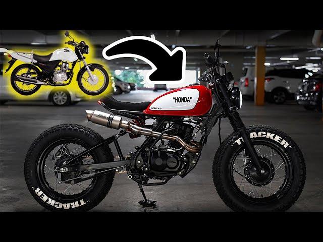 Cómo convertir tu motocicleta Honda 150cc a una Street Tracker // Review a fondo