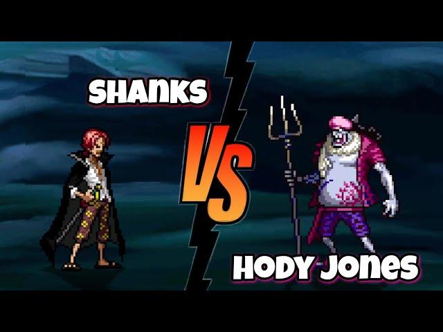 Shanks Vs Hody Jones one piece fights / mugen