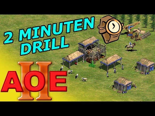 AOE 2 - Zwei Minuten Drill - German Tutorial Guide Strategie