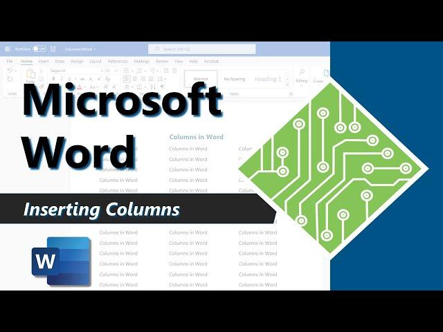 How to use columns in Microsoft Word