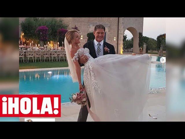 Los románticos vídeos de la boda de David Hasselhoff y Hayley Roberts