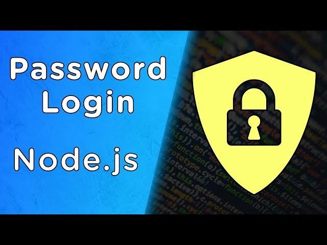 Build Node.js User Authentication - Password Login