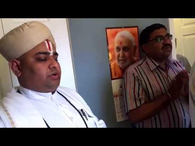 Saint Madhavdasji Maharaj Padhramni at Dasrathbhai Bechardas Julasan house Gloucester , NJ