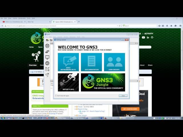 Video 1 of 5: GNS3 v1.3.x Installation and Basic Configuration