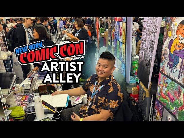 Behind the Table at New York Comic Con