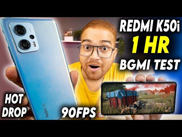 90 Fps Redmi K50i BGMI/PUBG Gaming Test 1Hour