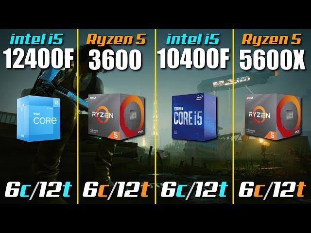 i5-12400f vs. Ryzen 5 5600X vs. i5-10400f vs. Ryzen 5 3600 | Best CPU for Gaming in 2022