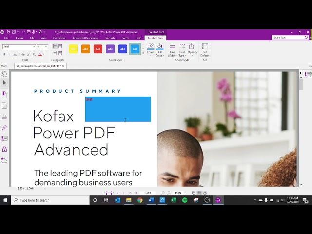 Kofax Power PDF Advanced v 3.1 Comments Section Highlights