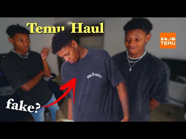 huge temu thrift haul + try on (clothes, jewlery and more)