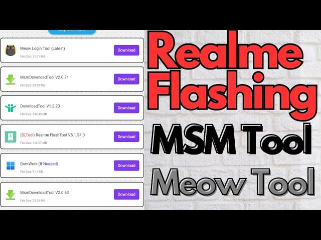 How To Flash Realme Phone All Model  2024