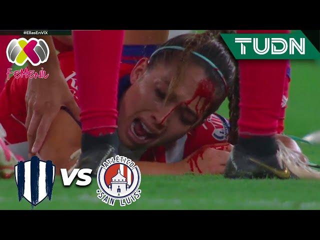 ¡Terrible choque de cabezas! | Monterrey 0-0 San Luis | Liga Mx Femenil AP2024-J5 | TUDN