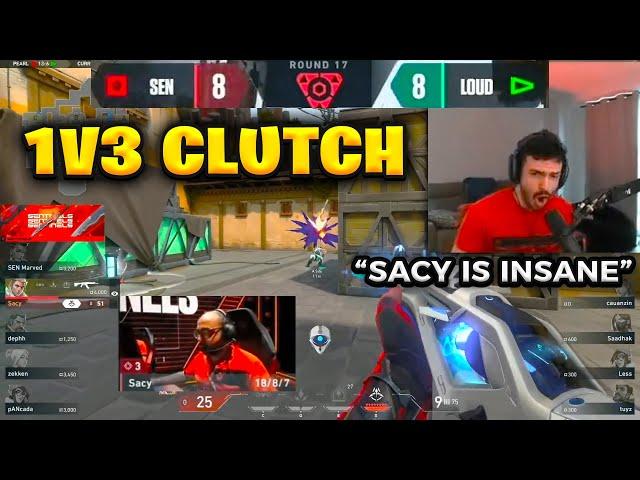 SEN sacy *INSANE* 1v3 CLUTCH against LOUD | VALORANT