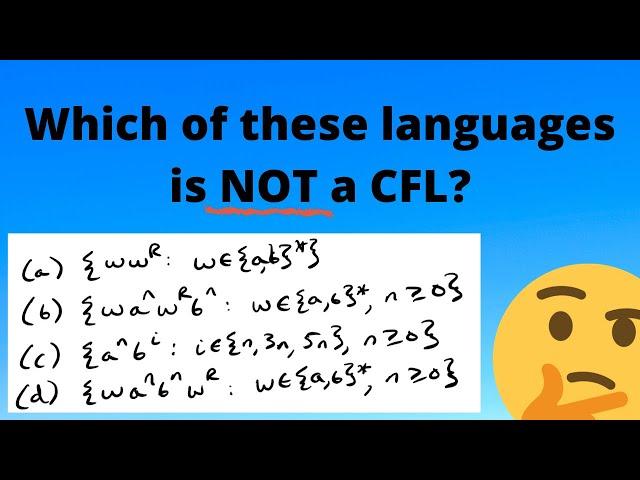 Which of these languages is NOT Context-Free?