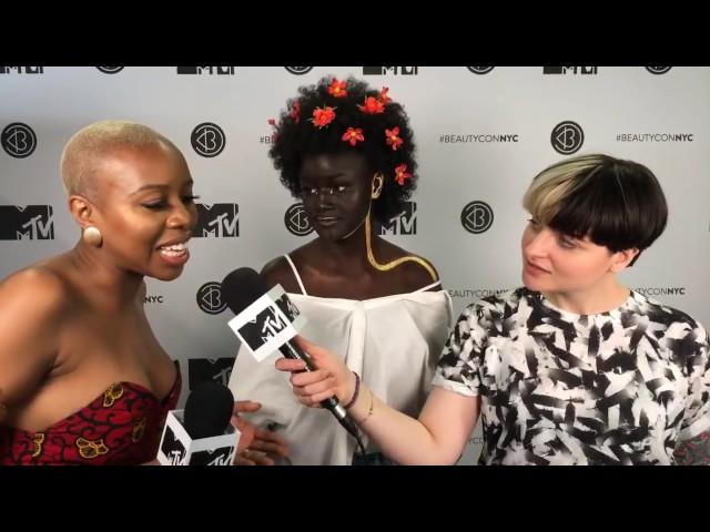 'Khoudia Diop & Moshoodat Sanni on Faces They Make When Applying Makeup'   Beautycon NY   MTV