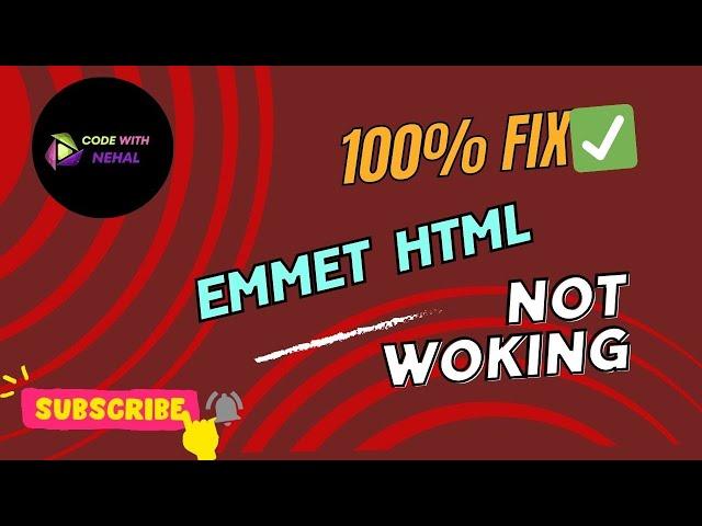 Visual Studio Code Emmet Not Working ! 100% Fixed  in Vscode