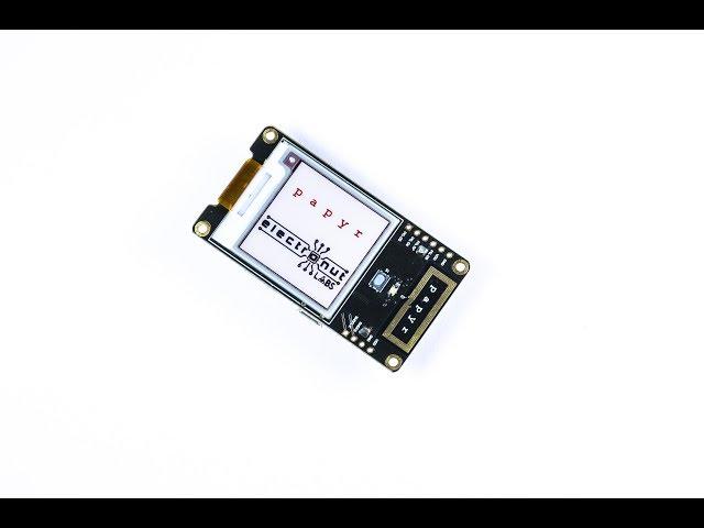 Papyr nRF52840 epaper display by Electronut Labs