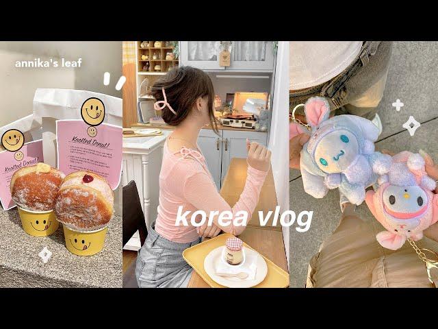 KOREA VLOG️ back in seoul, cute cafes & shops, first hair perm, convenience store snack haul, etc.