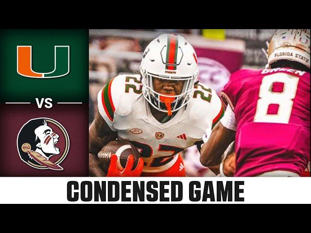 Miami vs. Florida State Condensed Game | 2023 ACC Football