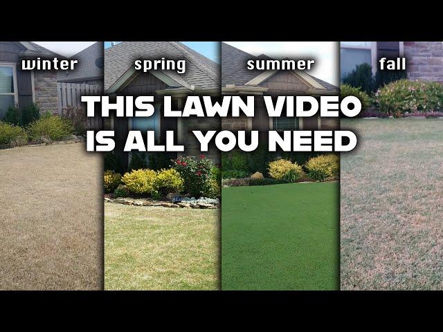 A Beginner's Yearly Lawn Care Guide to Improving or Maintaining a Beautiful, Green Bermudagrass Lawn