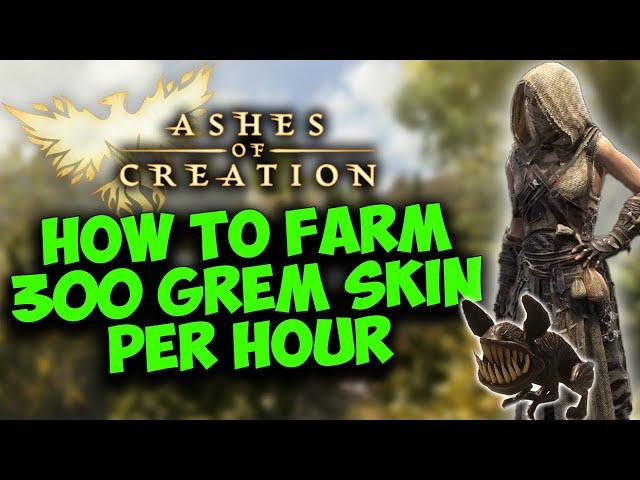 How to Farm Grem Skin & Grem Carcass | Hunting Guide for Ashes of Creation Alpha 2