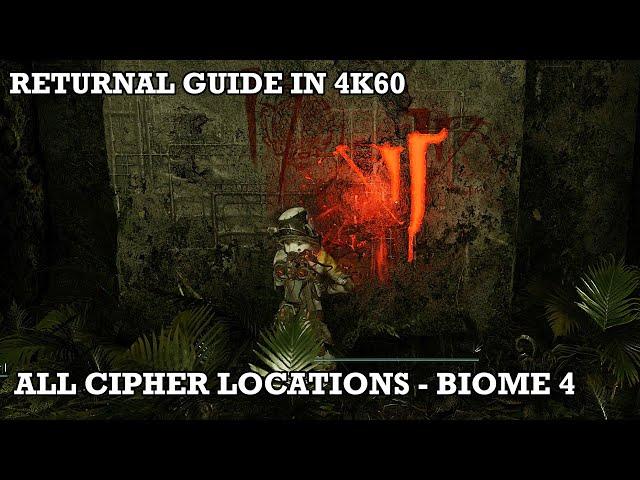 Returnal Guide - All Xenoglyph Cipher Locations in Echoing Ruins (Biome 4) | 4K60, PlayStation 5