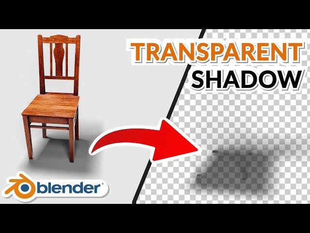How to Render Only Shadows with Transparency in Blender | Blender 3.4 | Quick Tutorial