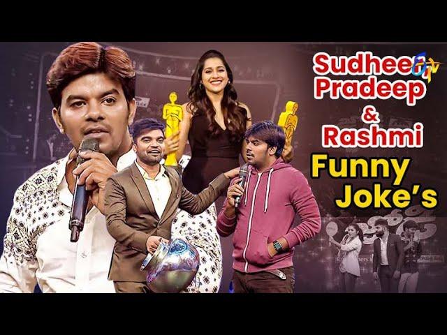 Sudigali Sudheer, Rashmi & Pradeep | Funny Jokes | Dhee Jodi | ETV Telugu