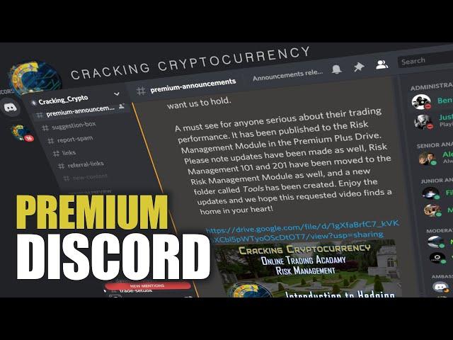 Cracking Cryptocurrency Premium Trading Group - Premium Member Discord Tutorial